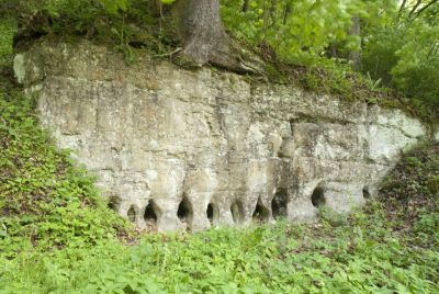 Pískovcové sloupky v České Metuji