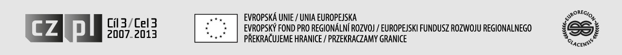 Projekt je spolufinancován z prostředků ERDF prostřednictvím Euroregionu Glacensis